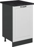Vicco Keukenonderkast R-Line, Wit landelijk/Antraciet, 50 cm