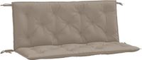 vidaXL Tuinbankkussens 2 stuks 120x50x7 cm Oxford stof taupe