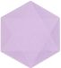 Merkloos / Sans marque Rubies Borden Hexagon Groot Paars (6st)