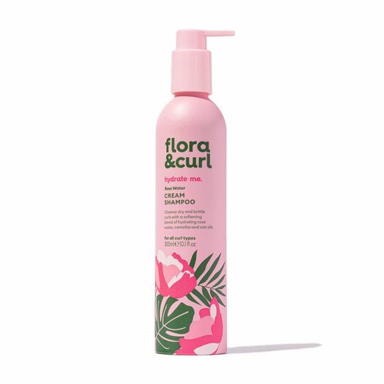 Flora & Curl Rose Water Cream Shampoo - 300 ml