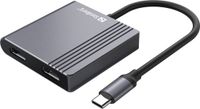 Sandberg 136-44 USB-C naar 2x HDMI converter - Grijs