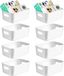 Solidchoice - Set de 8 boîtes de rangement en plastique pour cuisine et salle de bain