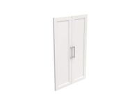 ClosetMaid Modulaire opbergset, houten kastorganizer, shakerstijl, extra accessoire voor plankunits, wit, solide 2-deurs kit