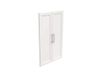 ClosetMaid Modulaire opbergset, houten kastorganizer, shakerstijl, extra accessoire voor plankunits, wit, solide 2-deurs kit