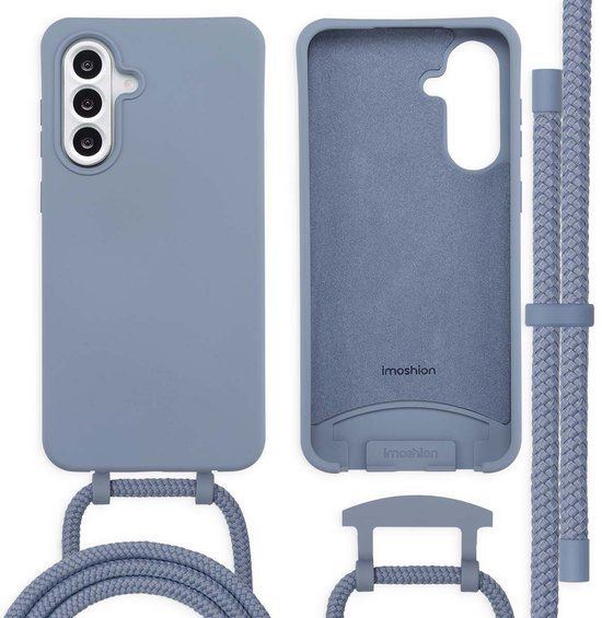imoshion Color Backcover met afneembaar koord voor de Samsung Galaxy A36 / A56 - Ash Blue
