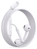 Avizar, écouteurs Lightning filaires avec microphone intégré, pour iPhone 13 Pro, Blanc