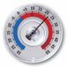 TFA Dostmann TFA Raam Thermometer - analoog - kunststof - transparant - 8 x 8 cm - binnen en buiten