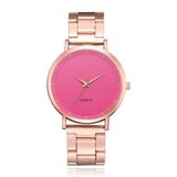 LGT JWLS Luxe Damespolshorloge - Rose Gouden Band en Behuizing, Roze Uurwerk