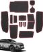 OEM Peugeot e-3008 Antislipmatten - 16-delige set - Zwart & Rood