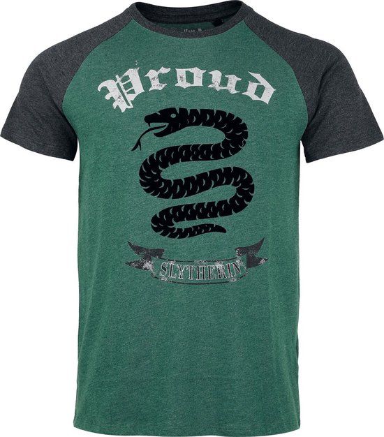 Harry Potter Slytherin - Proud Heren T-shirt - meerkleurig - L