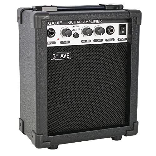 3rd Avenue Compact 10W Elektrische gitaarversterker met overdrive, hoofdtelefoonuitgang, gain- en toonregeling