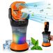 ZELURXX Draagbare spuitventilator, 15000mAh batterij, 4 snelheden, 2000ml waterreservoir, 90° oscillerend, campingventilator, oranje