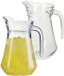 Luminarc Glazen schenkkan/sapkan - 2x - 1,3 liter - met handvat - water - limonade