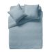 ESSIX - Effen dekbedovertrek van katoengas, Tendresse – 140 x 200 cm – alpineblauw