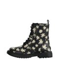GEOX Enkellaarzen J ECLAIR GIRL Zwart/Wit Maat 30