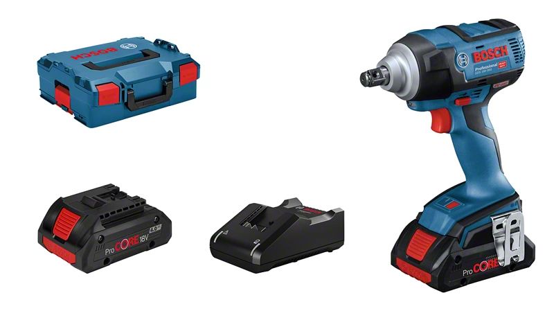 Bosch GDS 18V-300 Professional 1/2" Impact Wrench Set - 300Nm - 2x 4.0Ah Batteries - L-Boxx