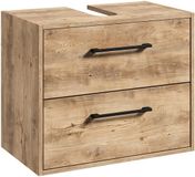 Badplaats Wastafelkast Florence 60 x 35 x 47 cm – Kastanje Eiken – Onderkast met Uitsparing