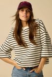 Sissy-Boy Witte gestreepte sweater