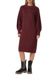 s.Oliver Gebreide jurk bordeaux