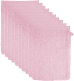 Merkloos / Sans marque The One Towelling Washandjes - 15x21 cm - 10 stuks - Hotelkwaliteit - 500 g/m² - 100% Gekamd katoen - Licht Roze