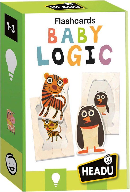 Headu Flashcards Baby Logic Vormen en Sorteren Puzzel