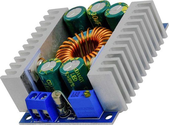 AZDelivery XL4016E1 Step-Down Buck Converter - DC-DC 5-40V tot 1.2-36V - 12A 100W - Arduino Compatible - Incl. E-Book