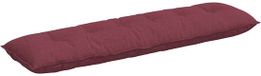 vidaXL Rugkussen Wijnrood 180 x 19 x 50 cm Stof