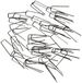 Glorex GmbH Glorex Romeinse hechting, metaal, zilver, 12 x 8,69 x 0,6 cm