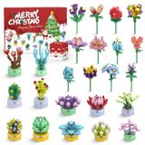 Adventskalender Enfants - 24 jours - Blocs de construction - ABS - 3 à 12 ans - Calendrier de compte à rebours de Noël