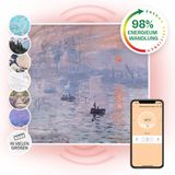 Klarstein Wonderwall Air Art Smart - infrarood verwarming elektrisch verwarmingspaneel, 350 W, 7 m², geruisloos, wandmontage, 60 x 60 cm, design: Impression, sunrise