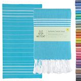 WETCAT Turkse strandlaken, extra groot, 38 x 71 cm, 100% katoen, zandvrij, sneldrogend, extra grote Turkse handdoek, lichte reishanddoek voor volwassenen, strandgeschenken, strandaccessoires -