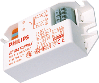 Philips HF-Matchbox Red 114 SH TL/TL5/PL-C/S 230-240V