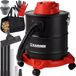 Kaminer Aspirateur résistant à la chaleur pour cendres et poêles à pellets 20L – 1600W – Sans sac – Double filtre HEPA – Fonction souffleur – Pour restes de cheminée, grill et four