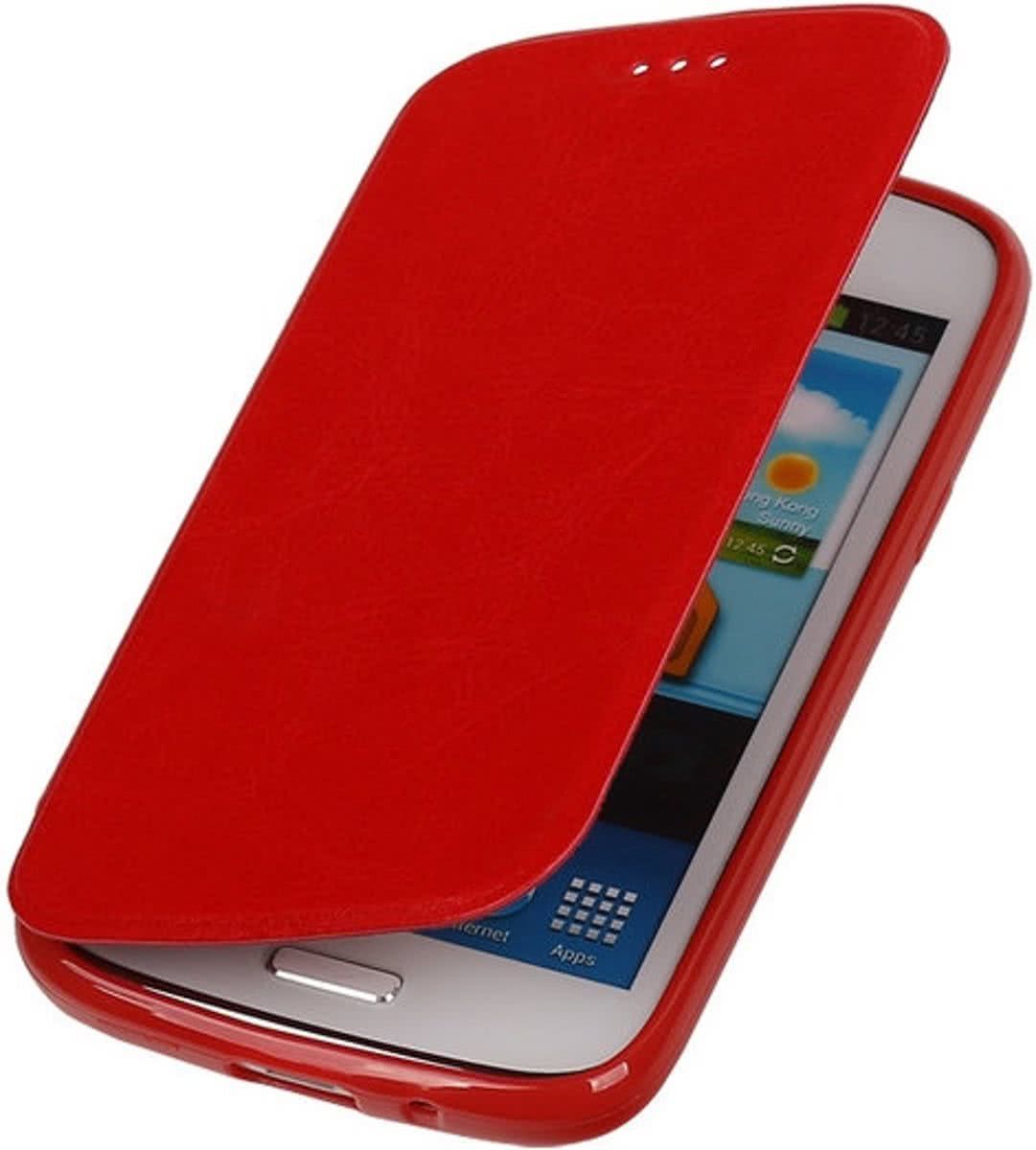 Best Cases Polar Map Case Rood HTC Desire 500 TPU Bookcover Hoesje