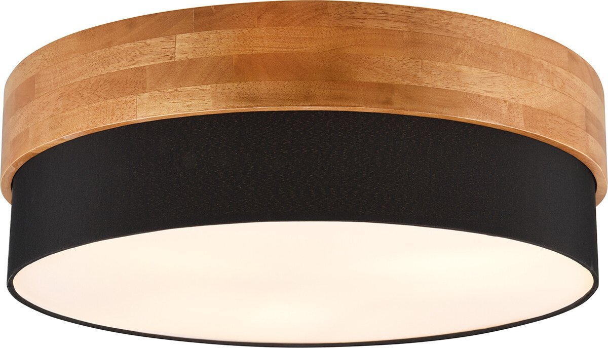 TRIO LEUCHTEN - LED Plafondlamp - Plafondverlichting - E14 Fitting - 3-lichts - Rond - Nikkel/Zwart - Aluminium