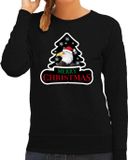 Bellatio Decorations Shoppartners Bv Dieren kersttrui arend zwart dames - Foute zeearenden kerstsweater - Kerst outfit dieren liefhebber L
