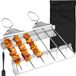 Merkloos Roestvrijstalen grillspiesen voor 3-weg grill - BBQ accessoires Kebab maker
