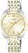 Lorus RH842CX9 Dames Polshorloge Analoog Quartz Staal Parelmoer Wit Goudkleurig 30mm