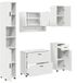 vidaXL Meuble de salle de bain 5 pièces Blanc 35 x 30 x 192 cm