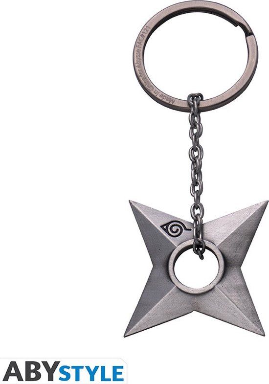 NARUTO Abysse Corp Naruto Shippuden - Shuriken Konoha Unisex Sleutelhanger