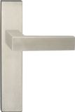 Poignée de porte Impresso - Luton - Pour intérieur - Plaque de porte carrée - Inox - 2 pièces