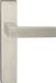 Poignée de porte Impresso - Luton - Pour intérieur - Plaque de porte carrée - Inox - 2 pièces