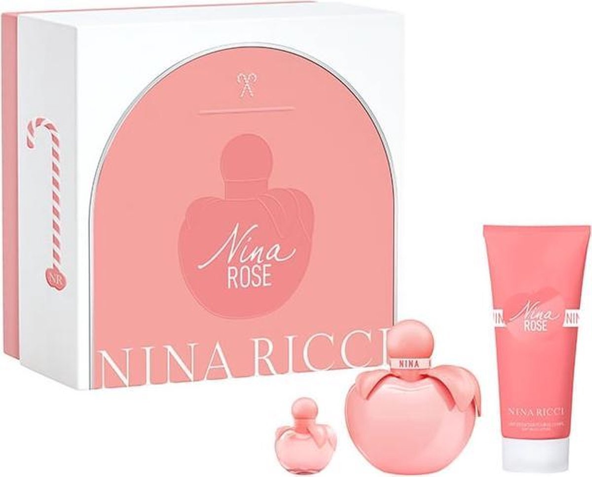 Nina Ricci Nina Rose Eau de Toilette Spray 50ml Set 3 stuks