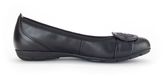 Gabor Dames Ballerinas Zwart Leer Maat 40