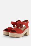 Cellini Sandalen rood Canvas - Maat 38