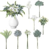 Ibenzoa® Set étendue de 65 fleurs et branches artificielles pour diverses décorations
