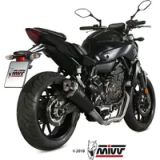 Mivv Complete Exhaust System Delta Race Homologated Yamaha MT-07/FZ-07 2014-24 Y.045.LDRB