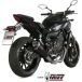 Mivv Complete Exhaust System Delta Race Homologated Yamaha MT-07/FZ-07 2014-24 Y.045.LDRB