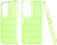 Techsuit Hoesje geschikt voor HONOR 90 Lite - Wave Shield Shockproof Hard Case Back Cover - Groen