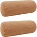 vidaXL - Kussensloop - 2 stuks - HEERLEN - Beige - Ø 15 x 40 cm - Bouclé